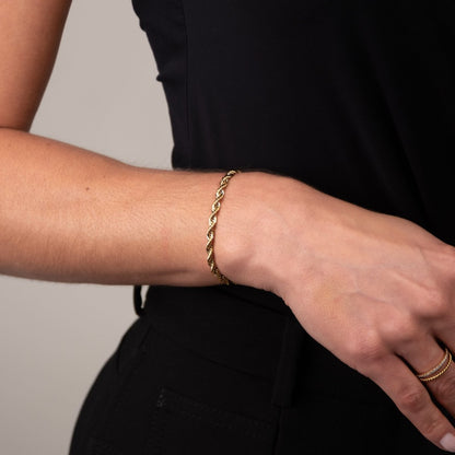 Baiano Cord Bracelet 18k Gold Plated
