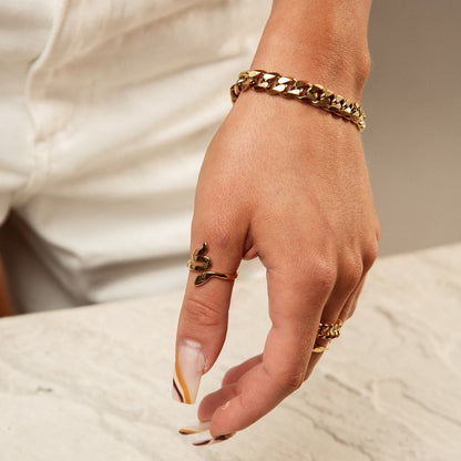 Petra Chain Bracelet 18k Gold Plated