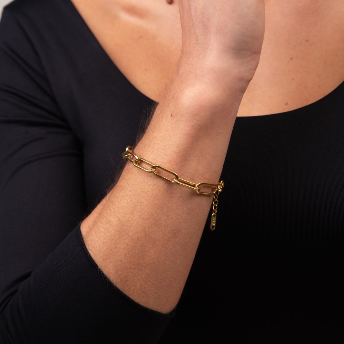 Celina Link Chain Bracelet 18k Gold Plated