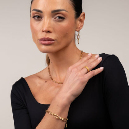 Celina Link Chain Bracelet 18k Gold Plated