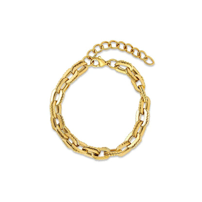 Chunky Link Bracelet - 18k Gold Plated