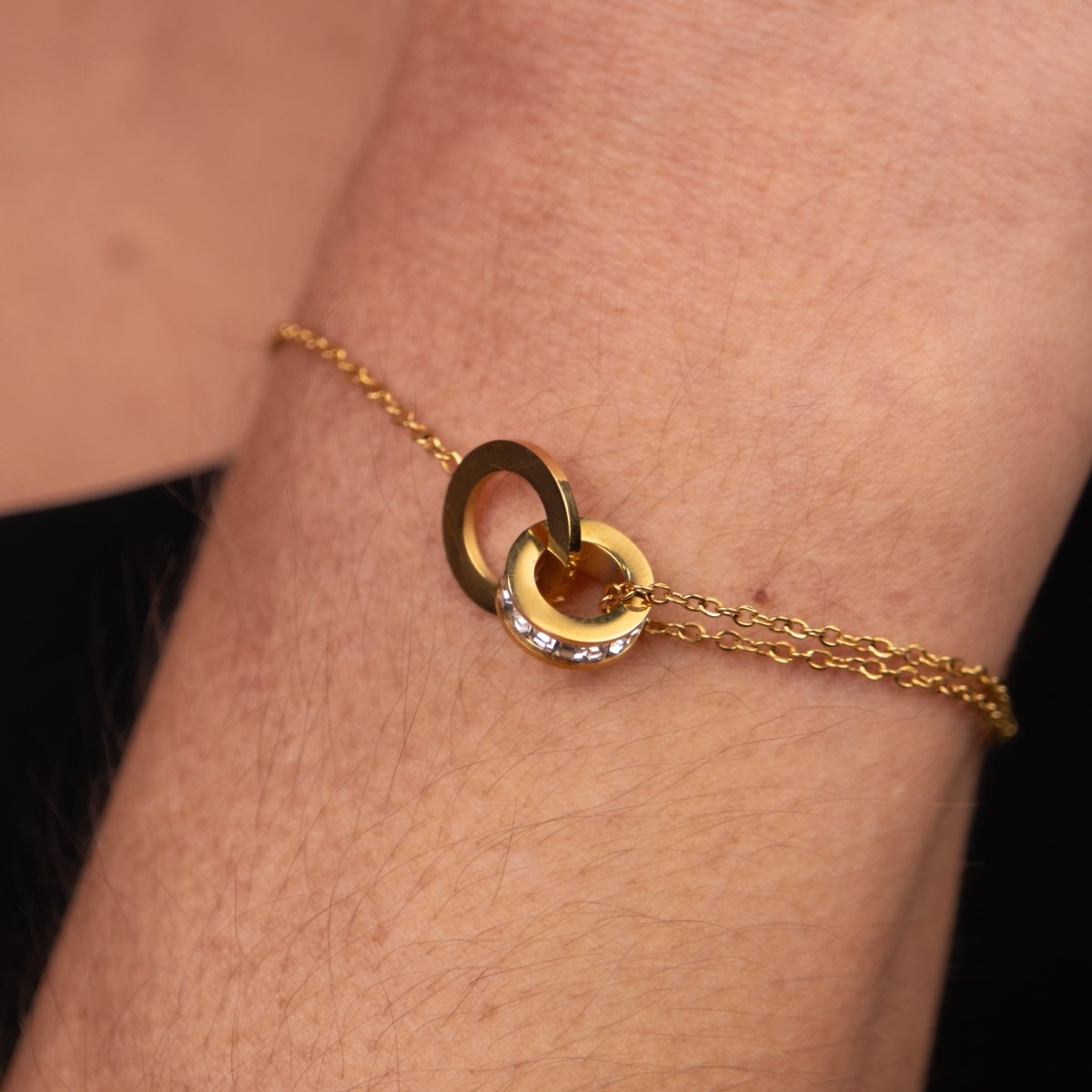 Imperial Zirconia Stone Bracelet 18k Gold Plated
