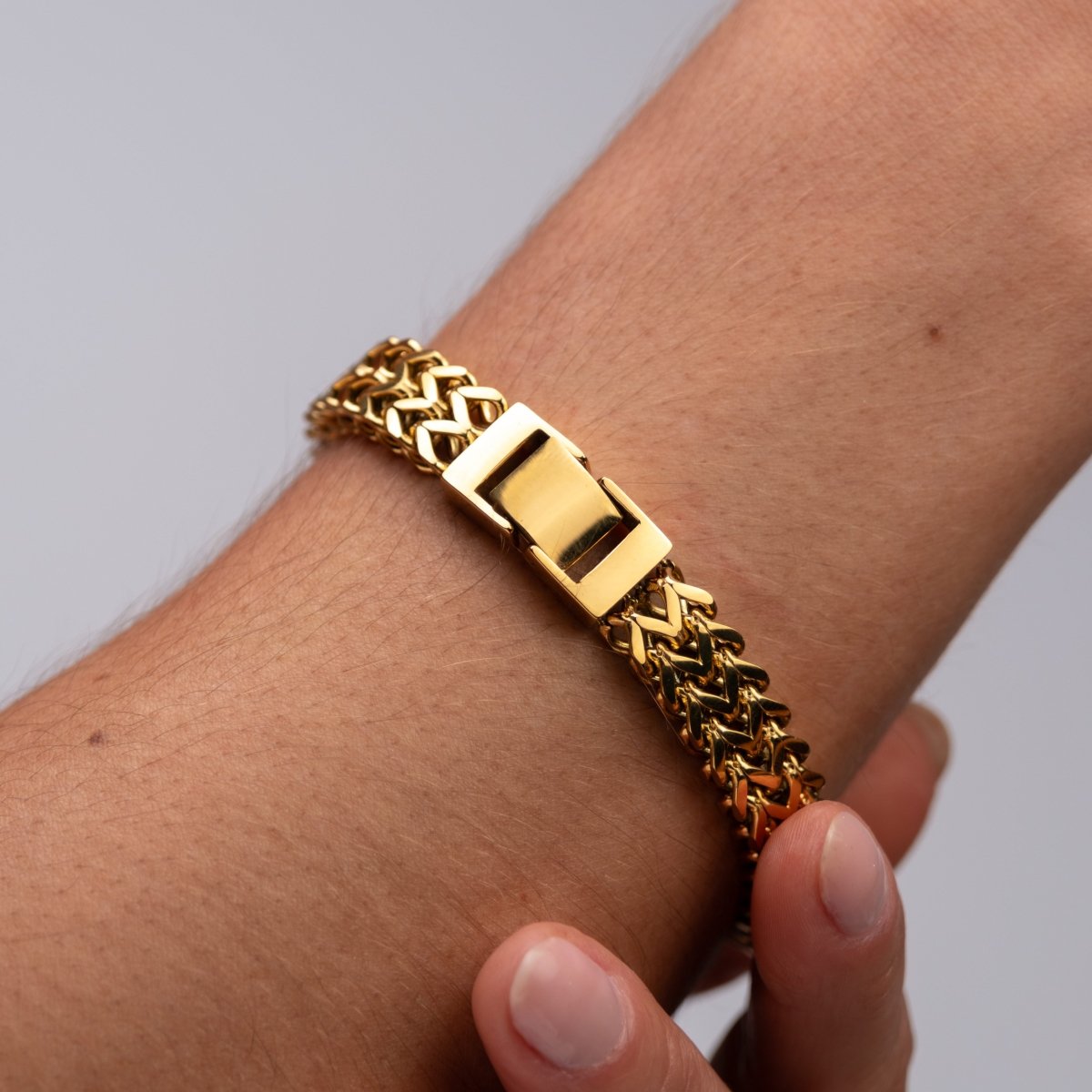 Link Chain Bracelet 18k Gold Plated