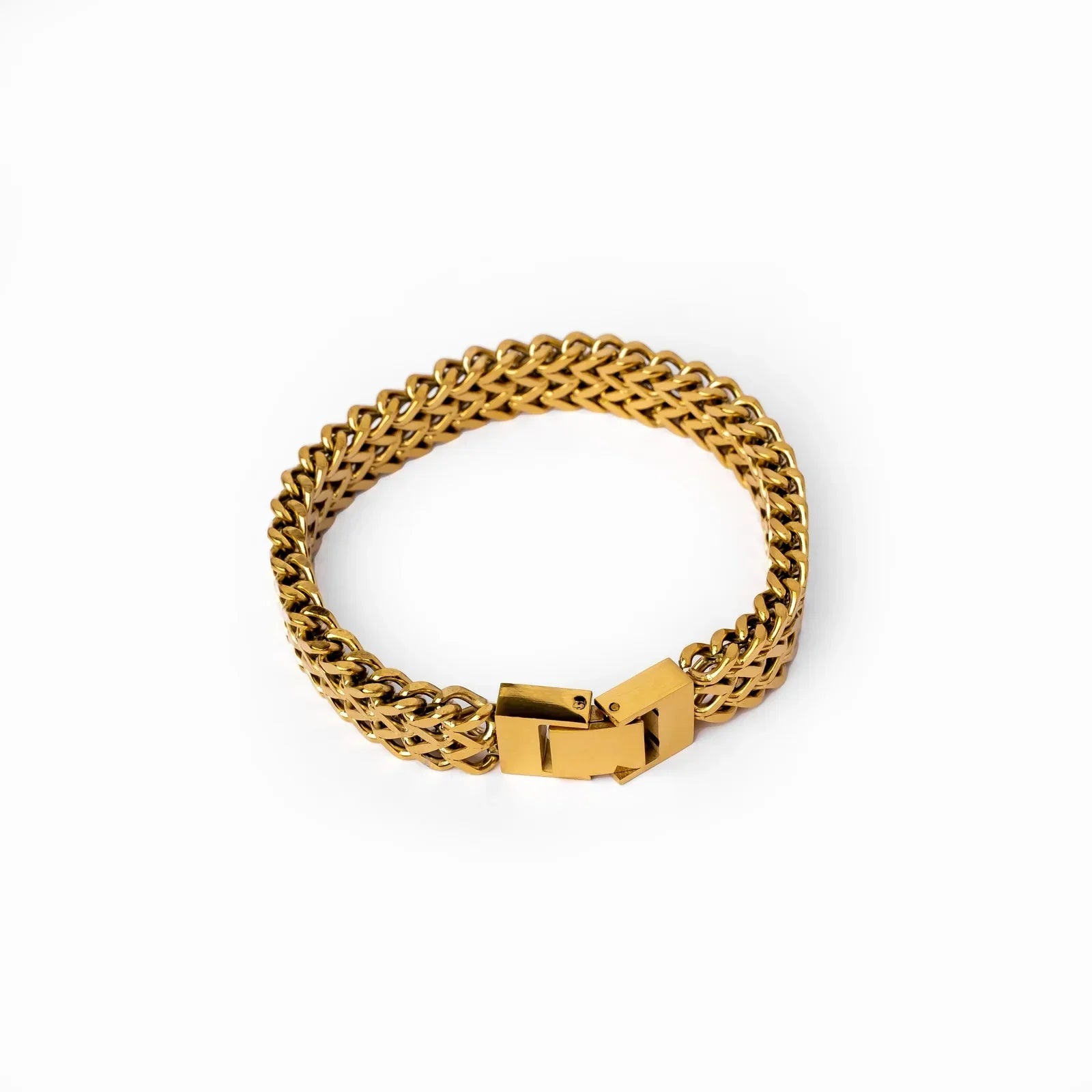 Link Chain Bracelet 18k Gold Plated