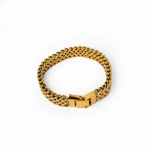 Link Chain Bracelet 18k Gold Plated