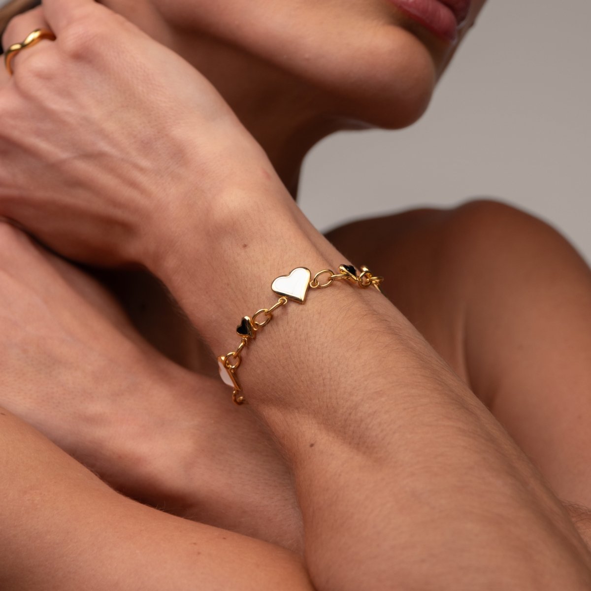 Love Glow Monochrome Bracelet – 18k Gold Plated
