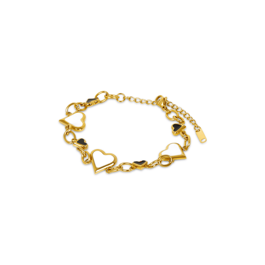 Love Glow Monochrome Bracelet – 18k Gold Plated