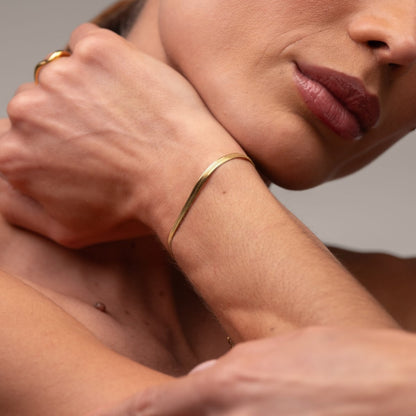 Mesh Bracelet 18k Gold Plated