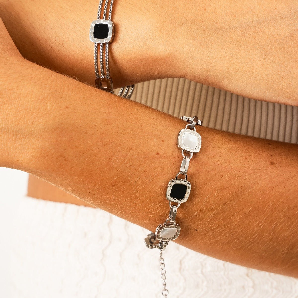 Mono Square Bracelet - Silver