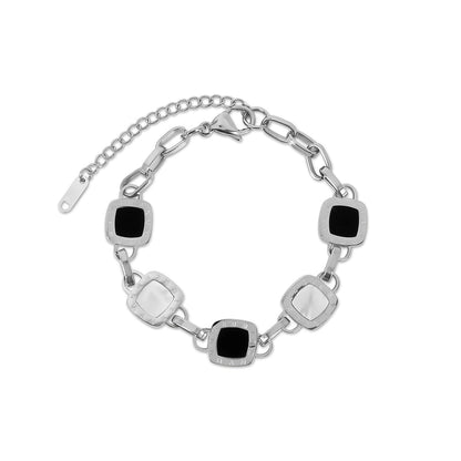 Mono Square Bracelet - Silver