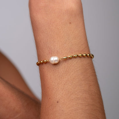 Persia Pearl Bracelet 18k Gold Plated