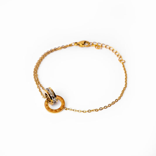 Imperial Zirconia Stone Bracelet 18k Gold Plated