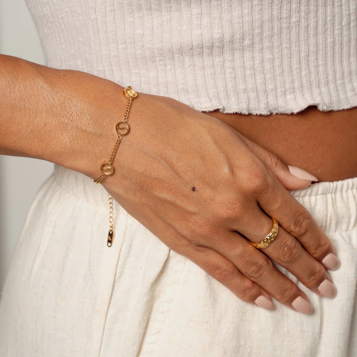 Sierra Pendant Bracelet - 18k Gold Plated