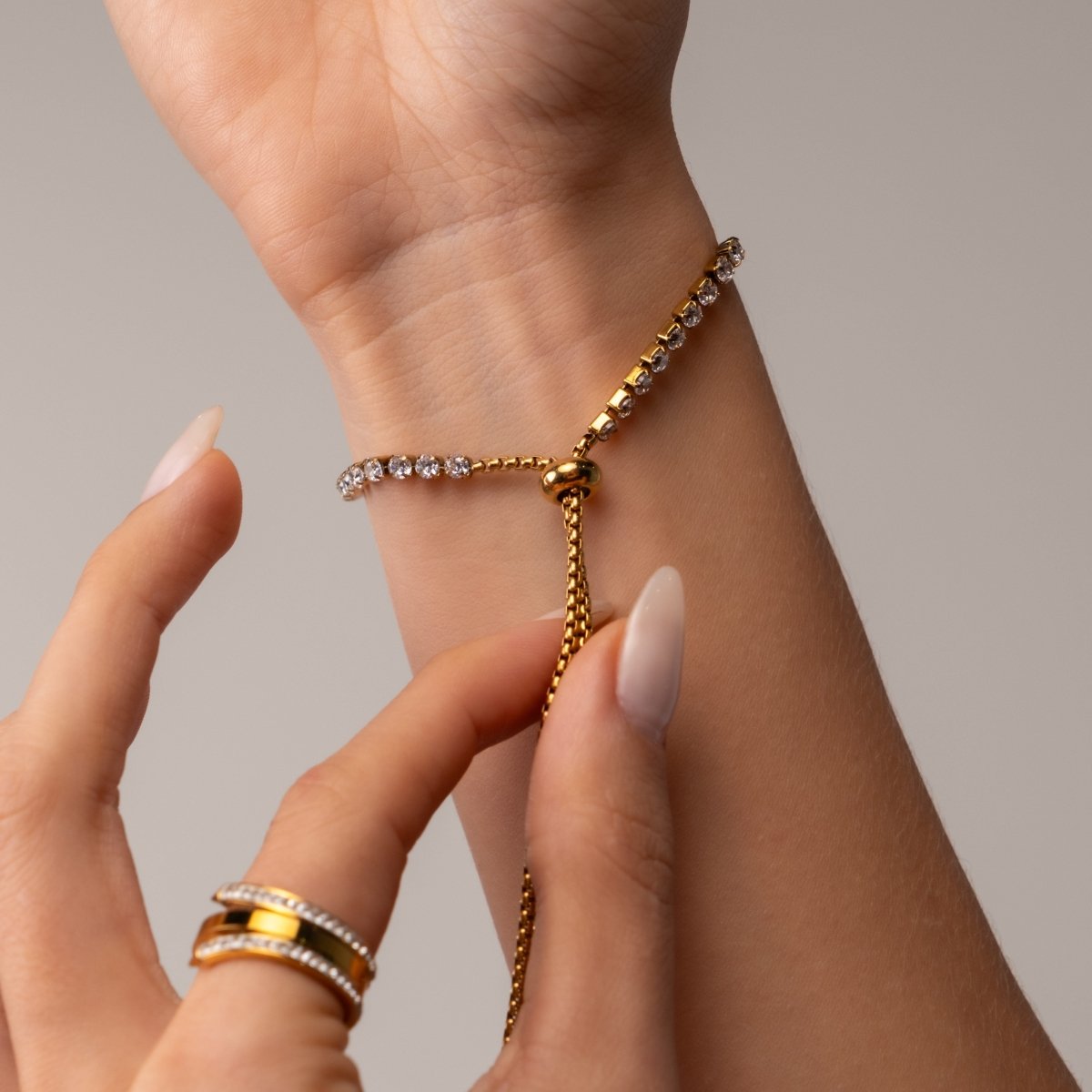 Riviera Adjustable Bracelet - 18k Gold Plated