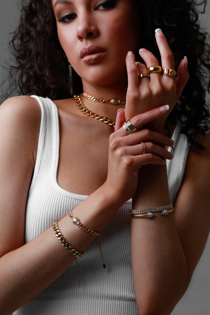 Serpent Bracelet 18k Gold Plated