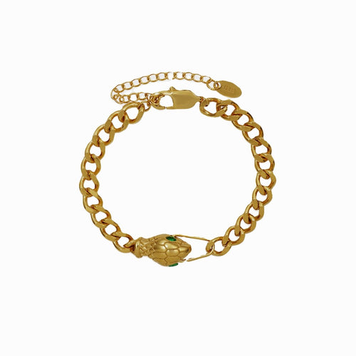 Serpent Bracelet 18k Gold Plated