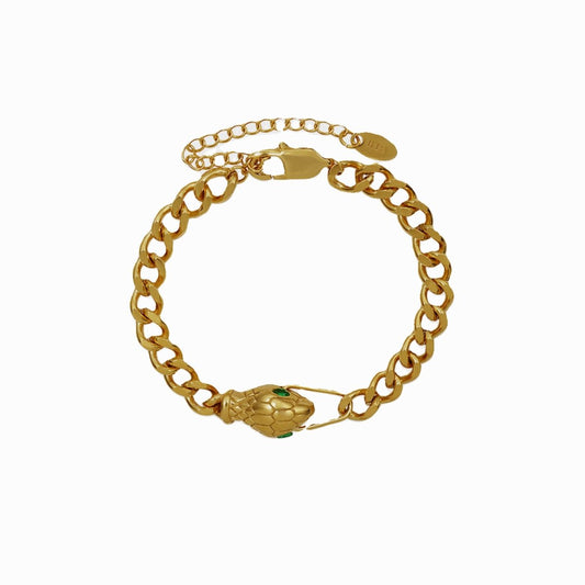 Serpent Bracelet 18k Gold Plated