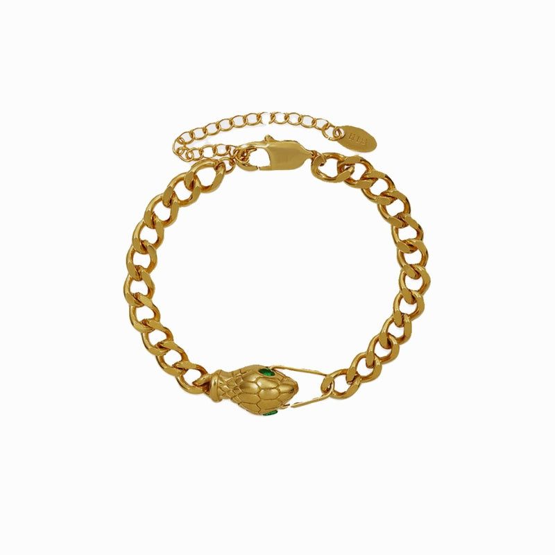 Serpent Bracelet 18k Gold Plated