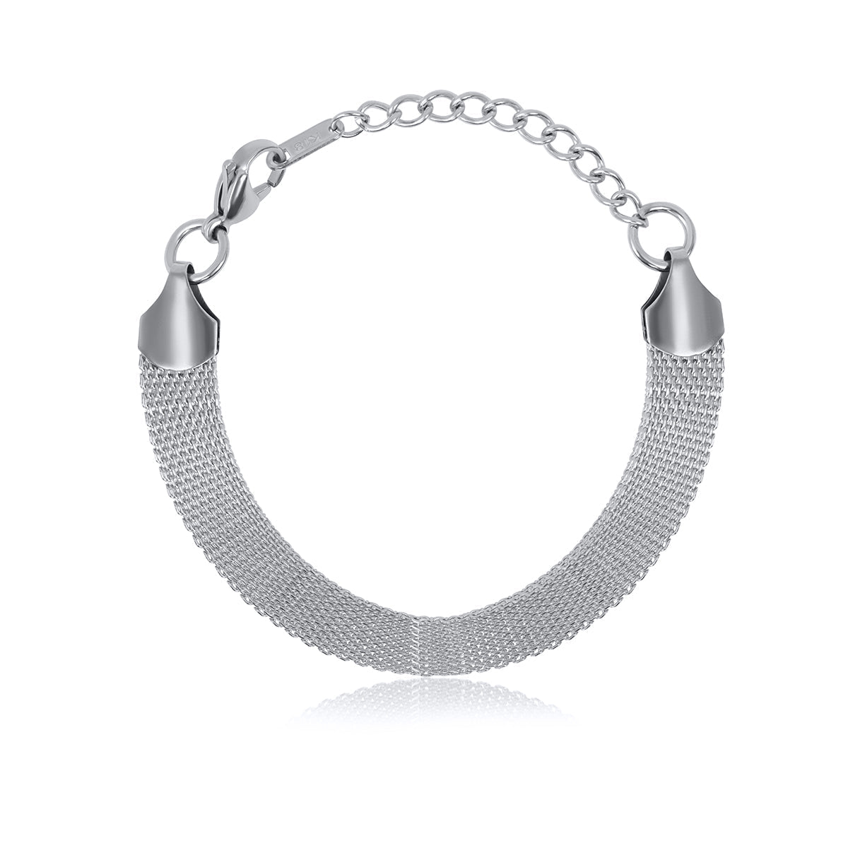 Smooth Weave Bracelet - Silver