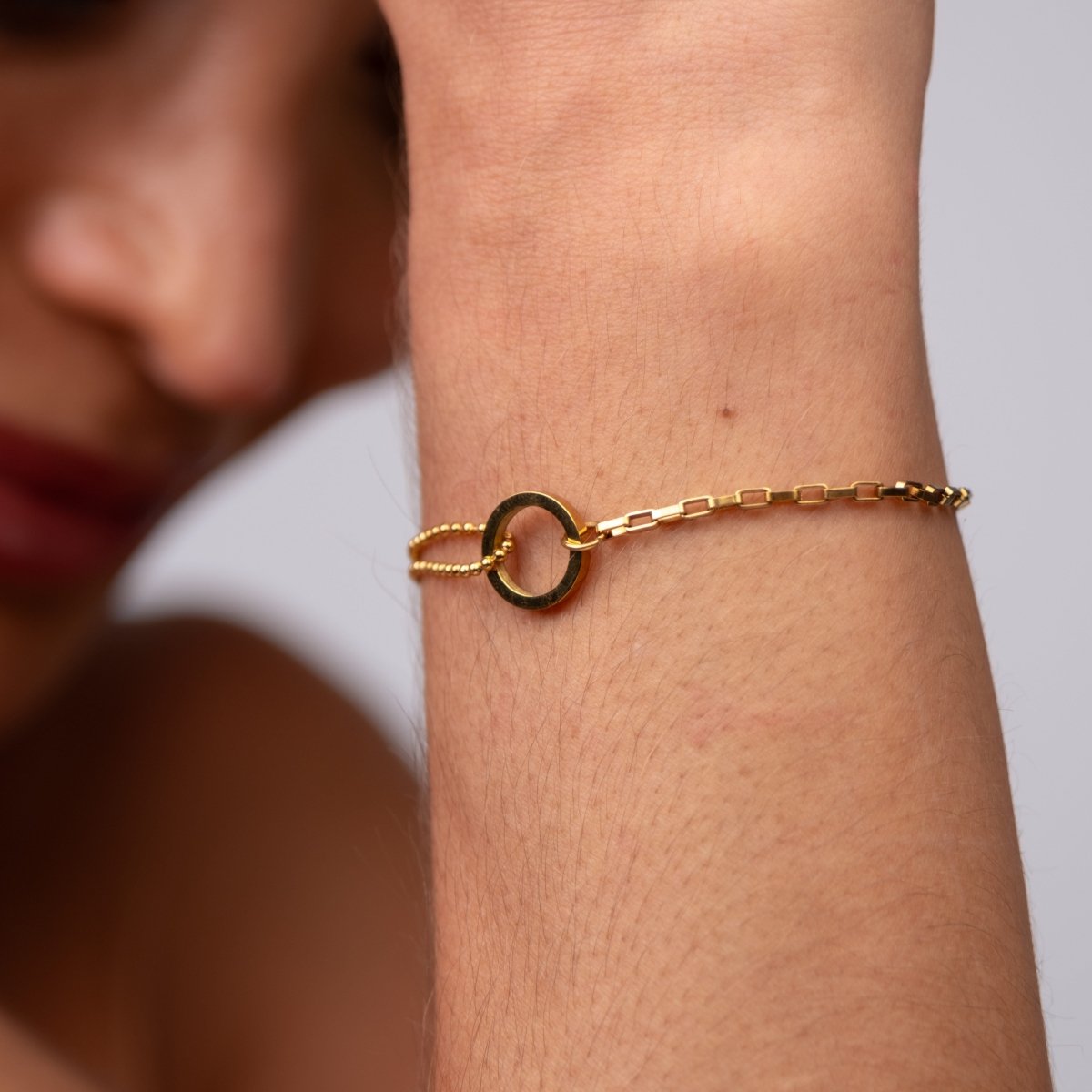 Une Bracelet 18k Gold Plated