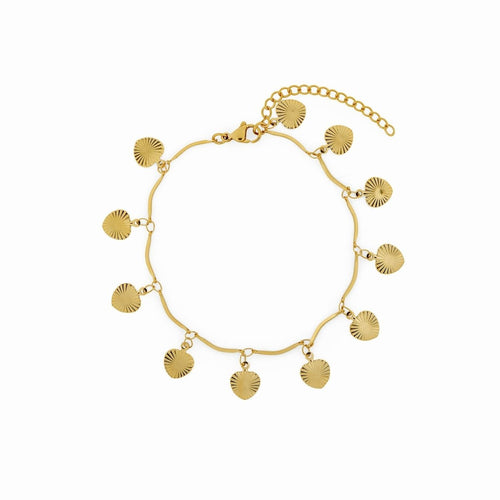 Seashell Anklet 18k Gold Plated
