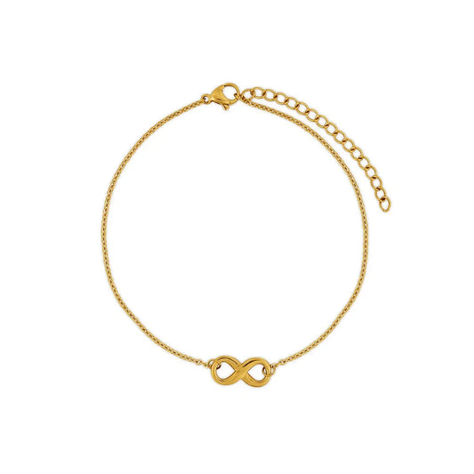 Infinity Anklet – 18k Gold Plated
