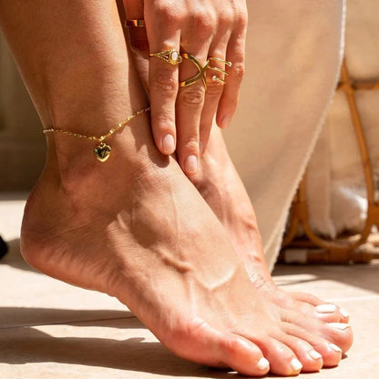 Love Anklet – 18k Gold Plated