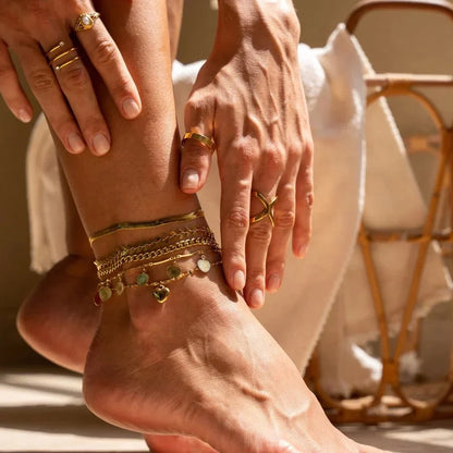 Love Anklet – 18k Gold Plated