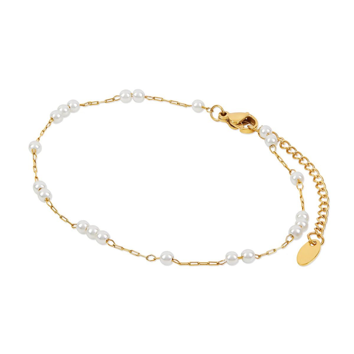 Delicate Pearl Anklet - 18k Gold Plated